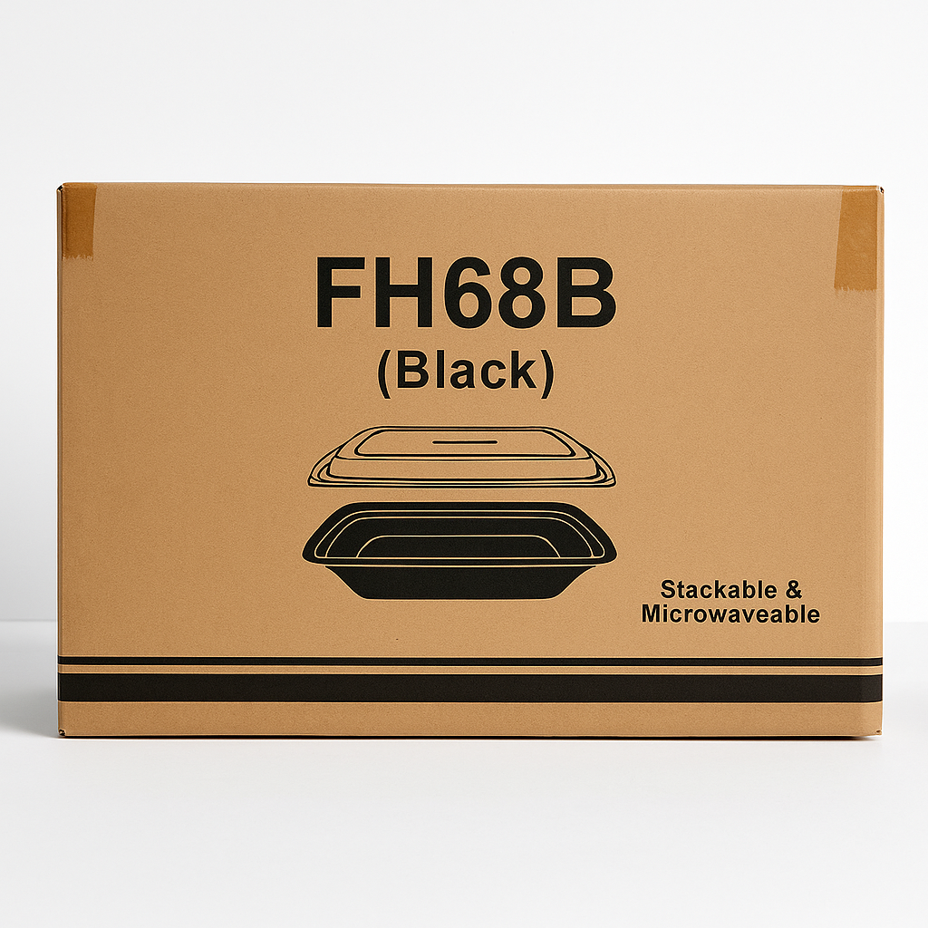 28 oz To-Go Food Containers with Lids - 150/Box