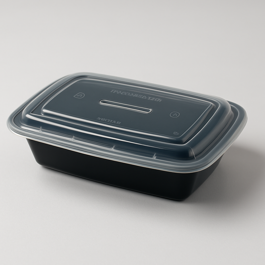 28 oz To-Go Food Containers with Lids - 150/Box